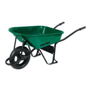 Carretilla 4.75 ft3 angosta, Imponchable, tubular, Truper